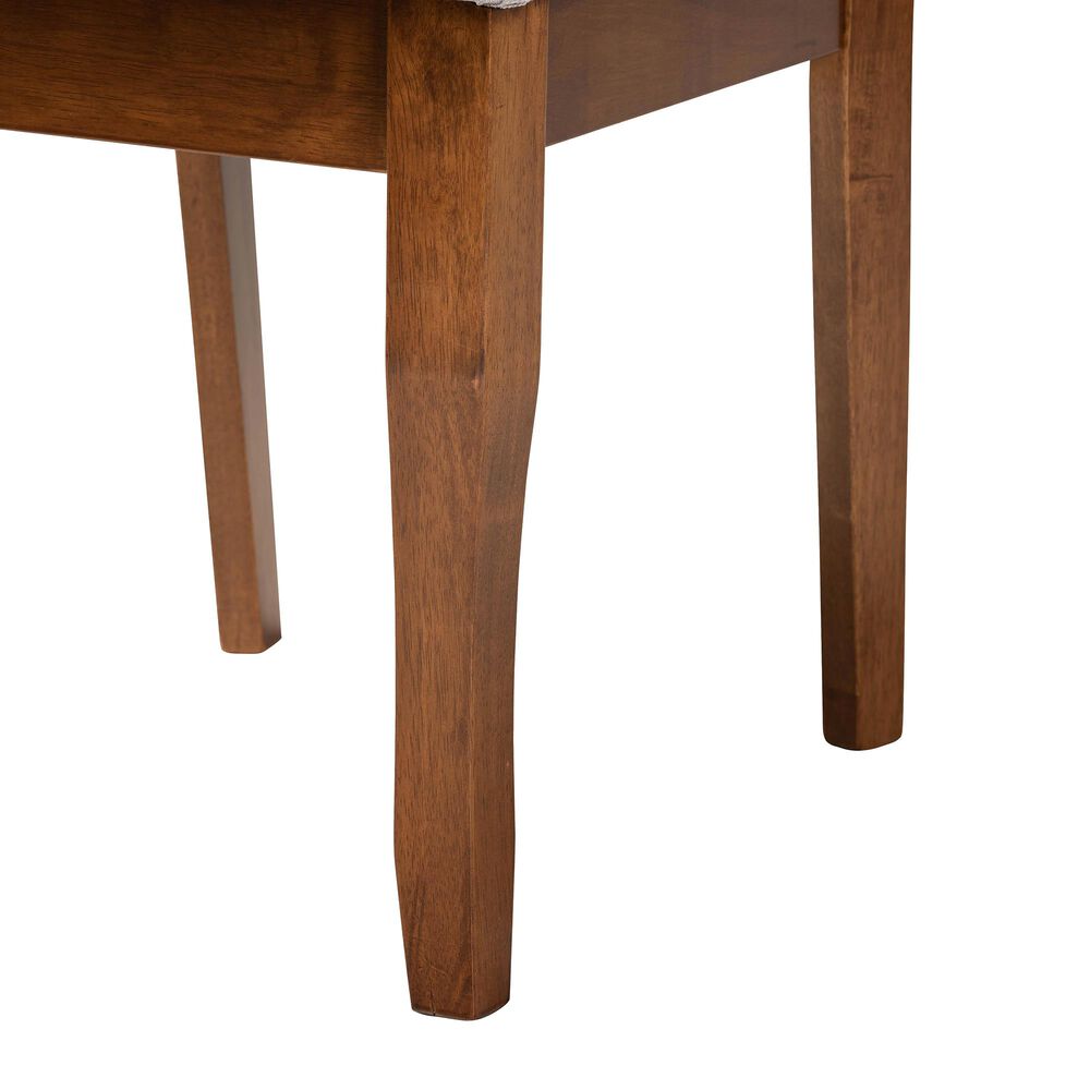 Baxton Studio Jana 7-Piece Dining Set in Grey/Walnut Brown, , large