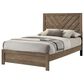 Crown Mark Valor Full Bed with Two Nightstands in Light Brown, , large