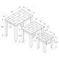 Monarch Specialties Nesting Table in Cream, Onyx, Gray and Espresso (Set of 3), , large