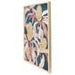 Creative Coop 39.38" x 27.5" Floral Prints Wall Art in Blue, Brown, Yellow and Orange (Set of 2), , large