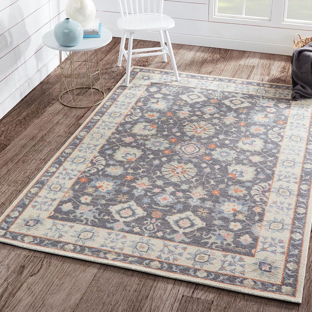Momeni Anatolia ANA-08 3&#39; x 5&#39; Charcoal Area Rug, , large