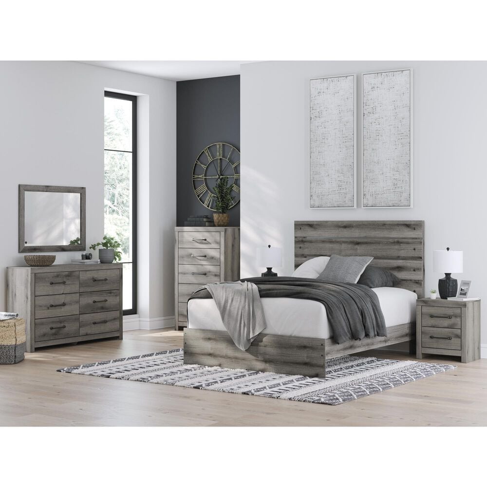 Ashley Graystorm Queen Panel Storage Bed in Brown Gray, , large
