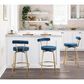 Lumisource Rhonda Counter Stool in Blue/Gold (Set of 2), , large