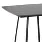 LumiSource Cosmo Square Dinette Table in Black - Table Only, , large