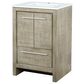 Lexora Home Lafarre 24" Single Bathroom Vanity in Rustic Acacia with 2 cm White Quartz Top and Rectangular Sink, , large