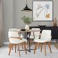 LumiSource Cosmo Accent Chair with Fabric Cushion in Cream, , large