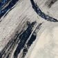 Nourison Brushstrokes 2"2" x 7"6" Grey and Navy Runner, , large