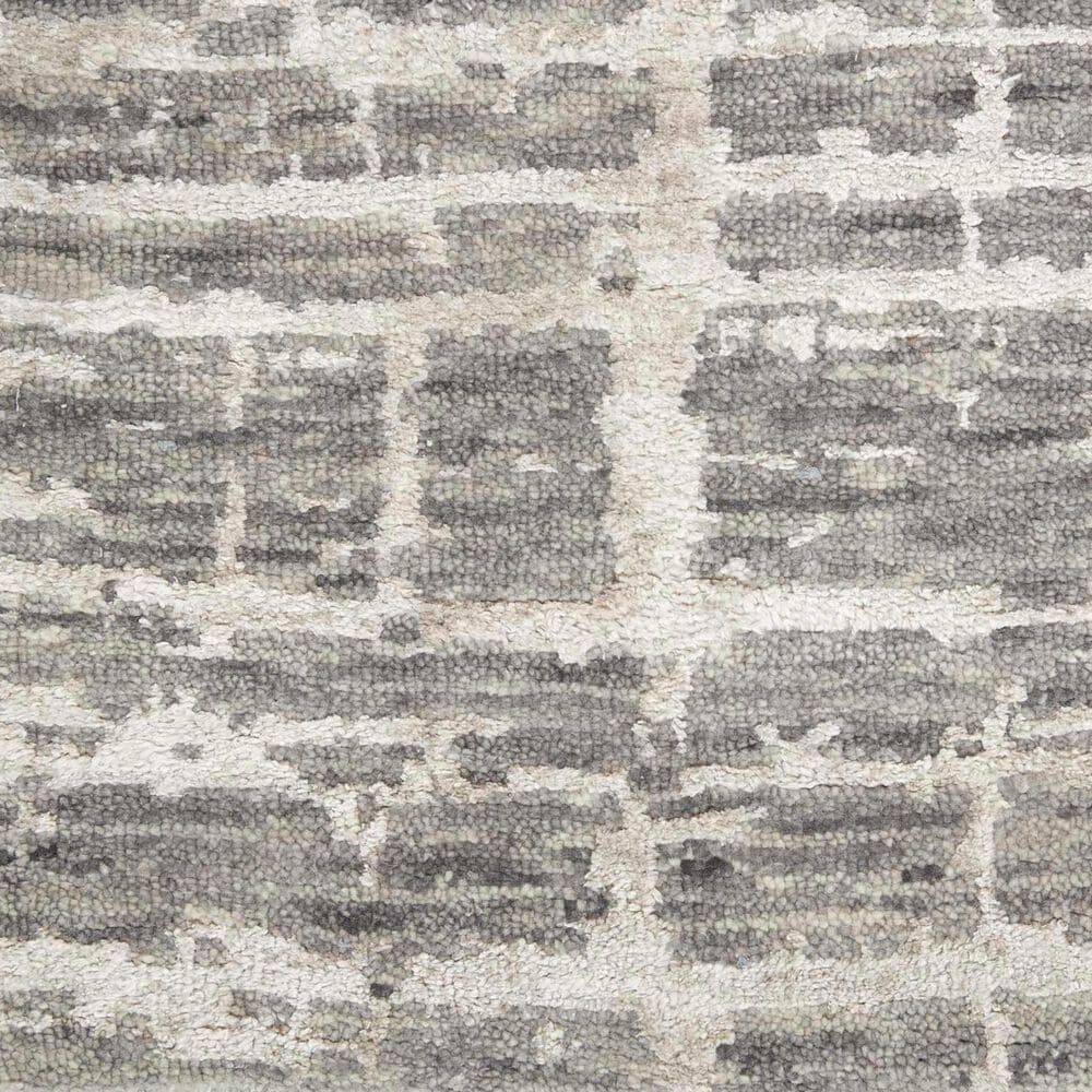 Nourison Luna 2&#39; x 3&#39; Grey and Silver Area Rug, , large