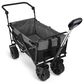 Wonderfold Utility Push and Pull Folding Wagon in Black and Gray, , large