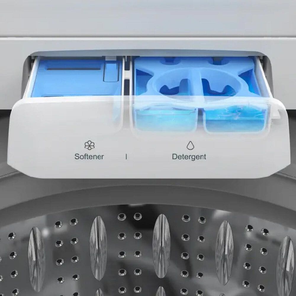 Midea 4.4 Cu Ft Smart Top Load Washer in Metallic Grey, , large