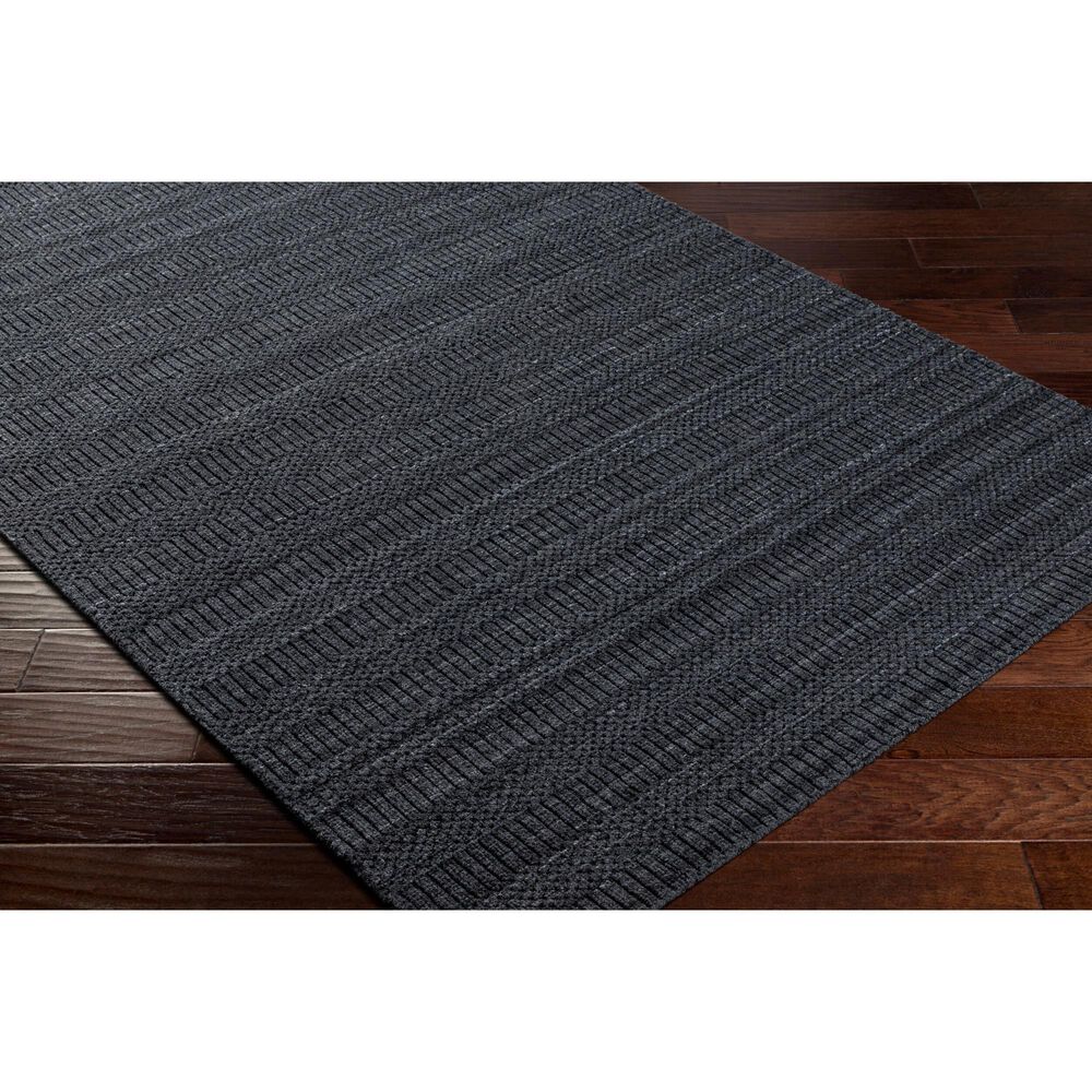 Surya Hickory Charcoal, Black and Gray 10&#39; x 14&#39; Indoor/Outdoor Area Rug, , large