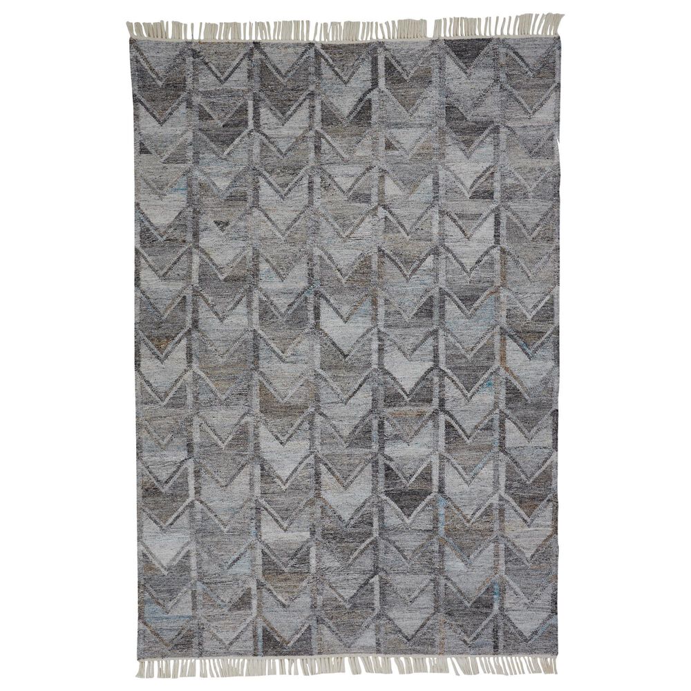 Feizy Beckett 0813F 5" x 8" Gray Area Performance Rug, , large