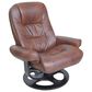 Barcalounger Jacque Pedestal Recliner and Ottoman in Whiskey, , large