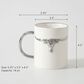 Pampa Bay Longhorns Mug in White and Silver, , large