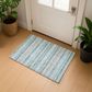 Dalyn Rug Company Soft Essentials Striped Teal 1"8" x 2"6" Indoor/Outdoor Area Rug, , large