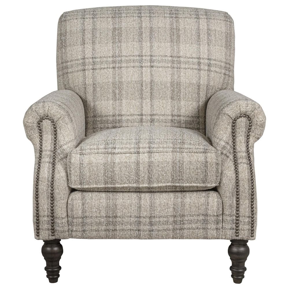 Smith Brothers High-Leg Accent Chair in Brown, , large