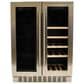 Azure 24" Dual Zone Beverage and Wine Center in Stainless Steel, , large