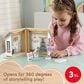 Fisher Price Wooden On-The-Go Play House Dollhouse in Multicolor, , large