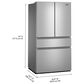 Whirlpool 30 Cu. Ft. French Door Refrigerator in Fingerprint-Resistant Stainless Steel, , large
