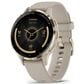 Garmin Venu 3S Smartwatch 41mm Soft Gold Stainless Steel Bezel Case with French Grey Silicone Band, , large