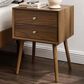 Modway Ember 2 Drawer Nightstand with AC and USB Ports in Walnut Walnut, , large