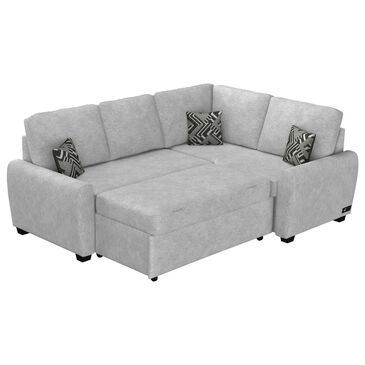 Augustus Lane Austin 2-Piece Right Facing Convertible Sectional in Ivory, , large