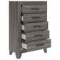 Ashley Sylveri 5-Drawer Chest in Gray, , large