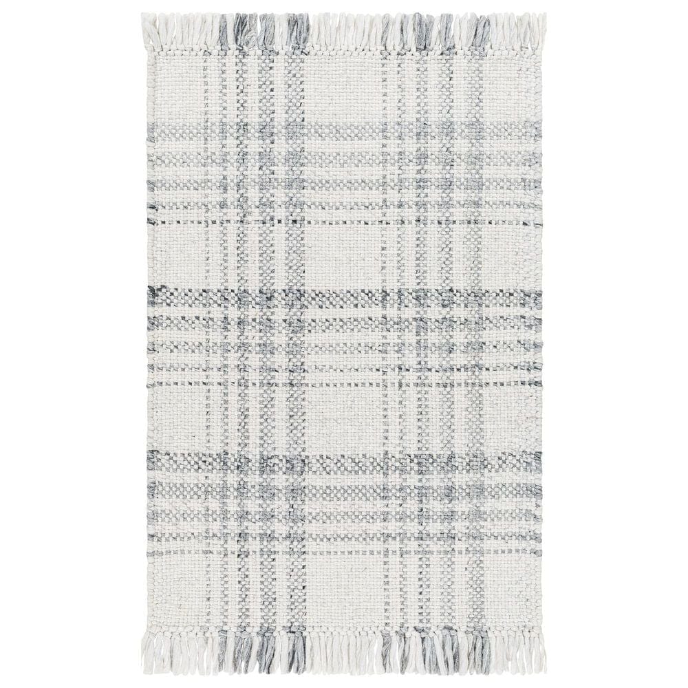 Surya Primrose PRM-2303 2" x 3" Light Grey, Pewter, Grey, Medium Grey, Ivory, and Charcoal Area Rug, , large