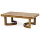 Hearth and Haven 2-Piece Outdoor Conversation Set with Beige Cushion in Teak, , large