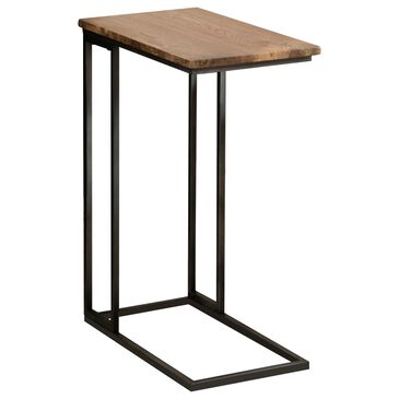 Pacific Landing C Table with 2-USB Ports in Antiqued Brown and Gunmetal Grey, , large