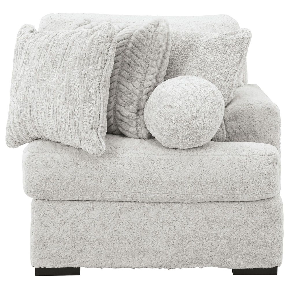 Ashley Cuddle Plush 6-Piece Stationary Left Facing Sectional with Chaise in Arctic, , large