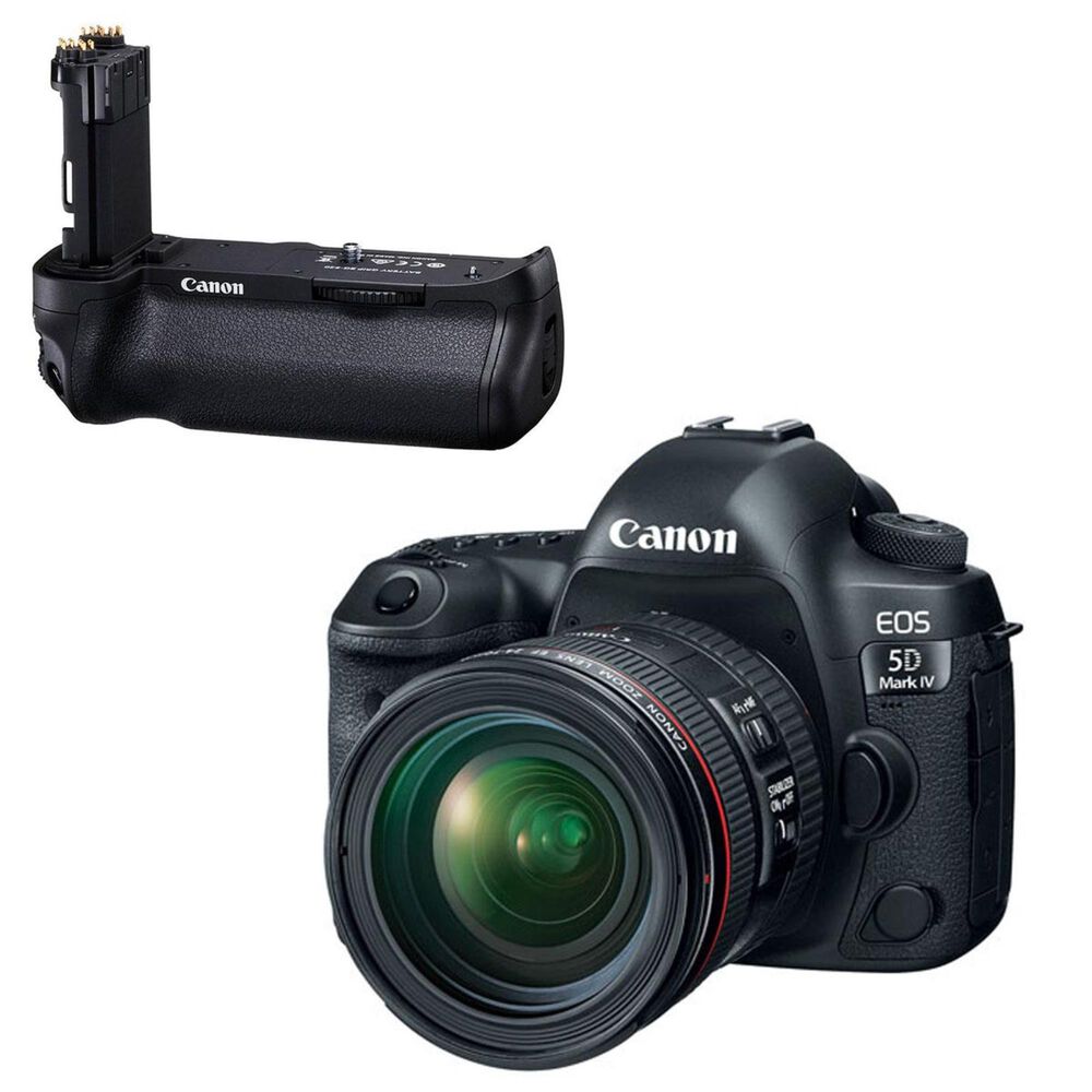 Canon EOS 5D Mark IV DSLR Camera w/ 24-70mm with Battery Grip Bundle , , large