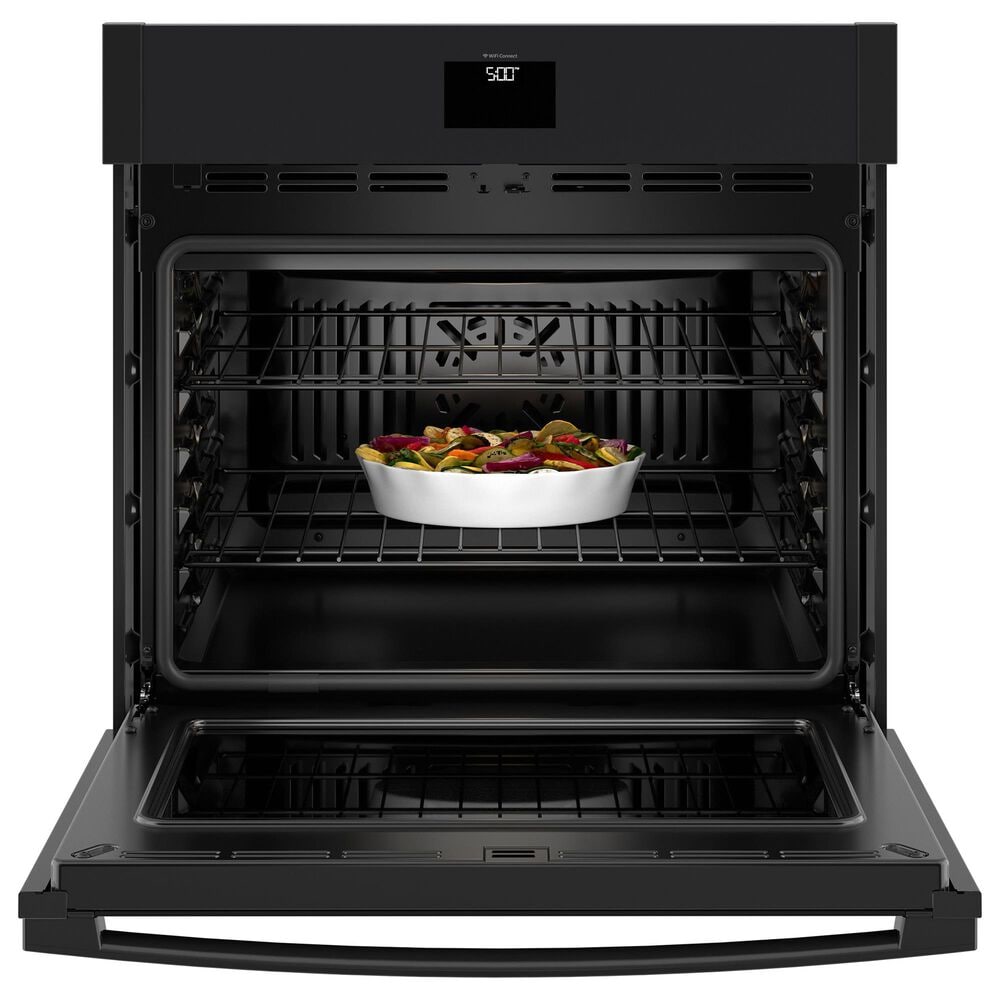 GE Appliances 2-Piece Kitchen Package with 30&quot; Smart Built-In Single Wall Oven and 30&quot; Electric Cooktop in Black, , large