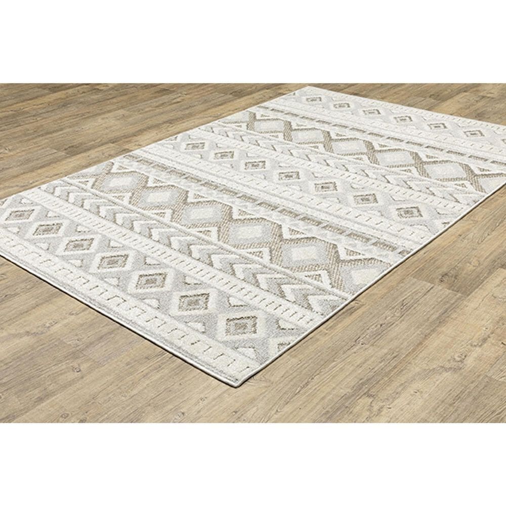 Oriental Weavers Tangier TAN06 9&#39;10&quot; x 12&#39;10&quot; Grey Area Rug, , large