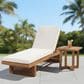 Hearth and Haven 2-Piece Outdoor Chaise Lounge Set in Cream, , large