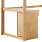 Walker Edison Adyn Twin Loft Bunk Bed with Desk in Natural Pine, , large