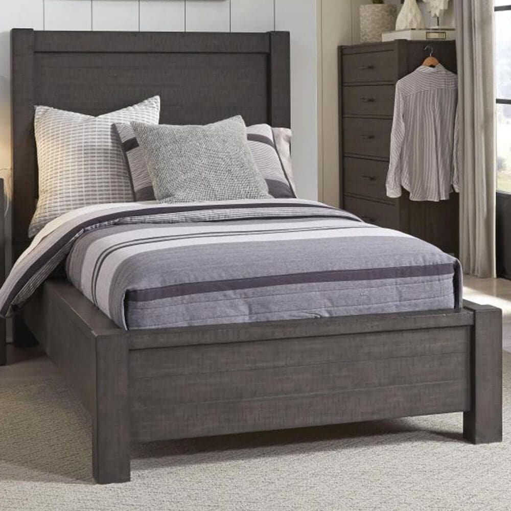 Riva Ridge Mill Creek Twin Low Profile Bed in Carob, , large