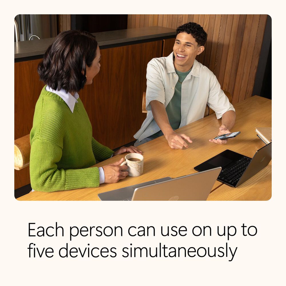 Microsoft 365 Family Software | 12-Month Subscription, 6 Person | 6TB OneDrive Cloud Storage | Microsoft Copilot | Product Key Code, , large