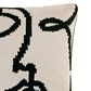 Sunday Citizen Faces 20" Square Throw Pillow in Sahara Tan and Black, , large