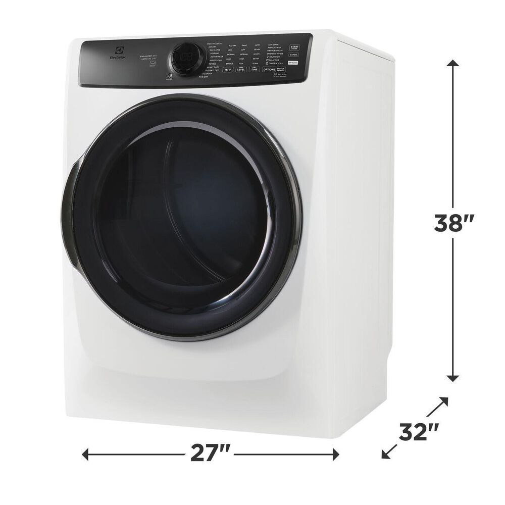 Electrolux 700 Series 8 Cu. Ft. Electric Dryer in White, , large