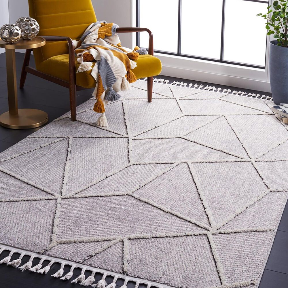 Safavieh Marrakesh MRK552F 9&#39; x 12&#39; Grey and Ivory Area Rug, , large
