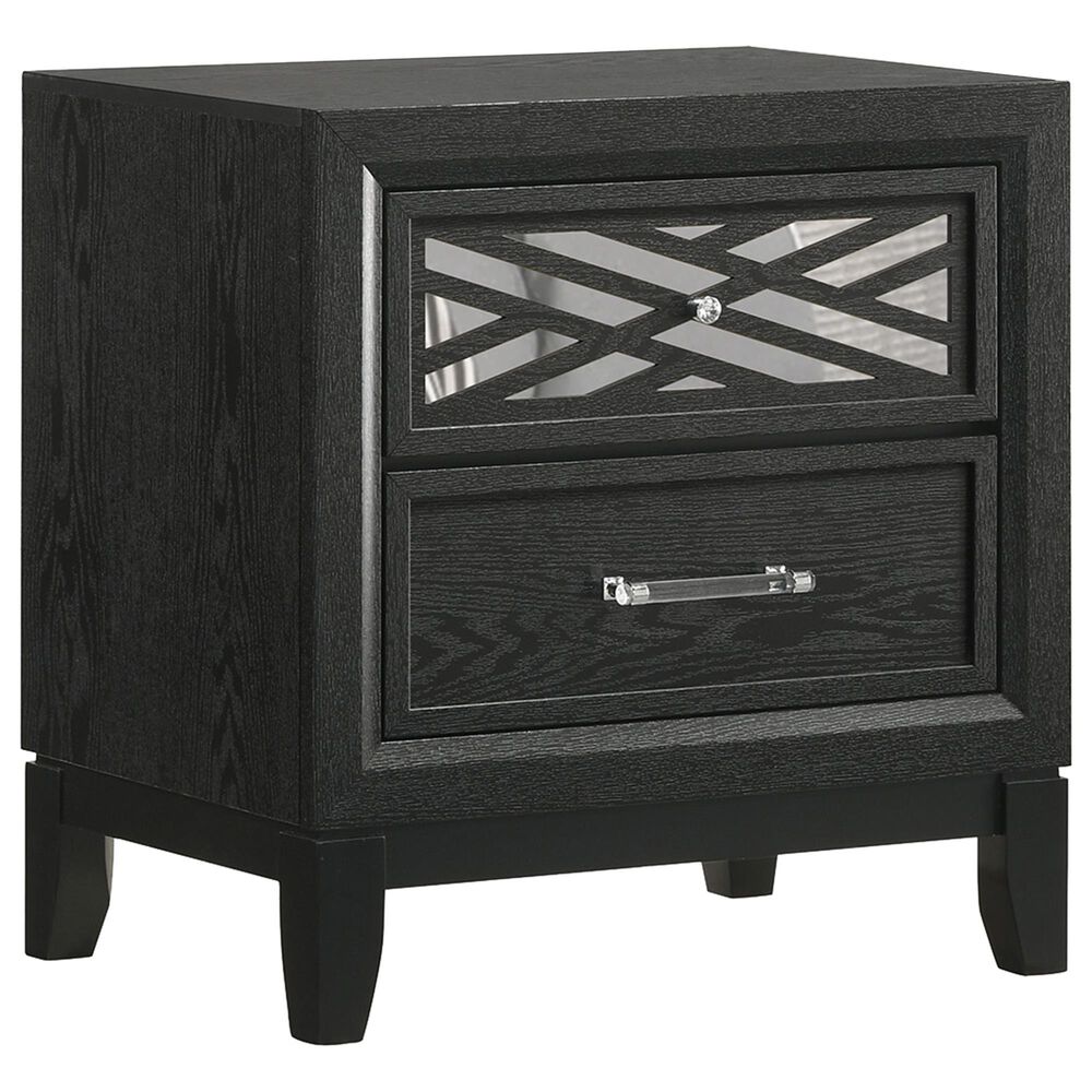 New Heritage Design Obsidian 4-Piece King Bedroom Set in Black, , large
