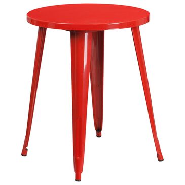 Flash Furniture 24" Round Table in Red, , large