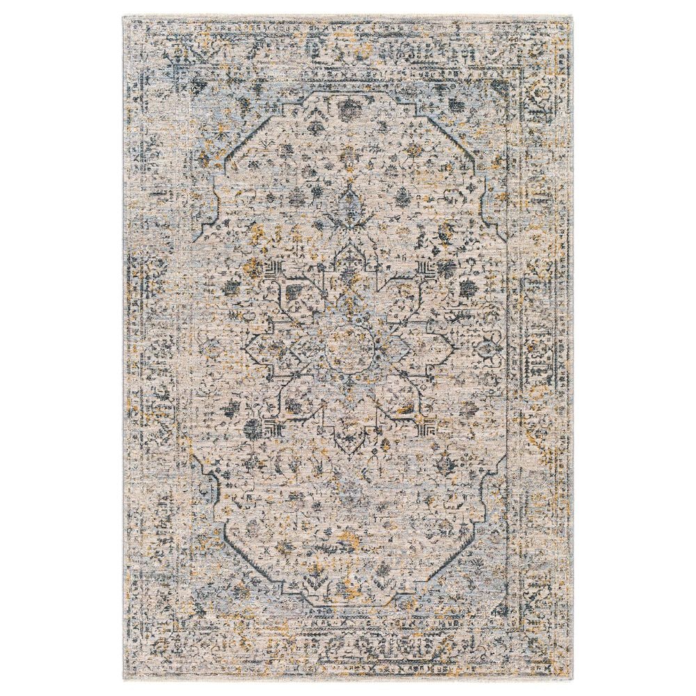 Surya Laila LAA-2311 2"7" x 4" Teal, Sage, Saffron, Gray and Cream Area Rug, , large