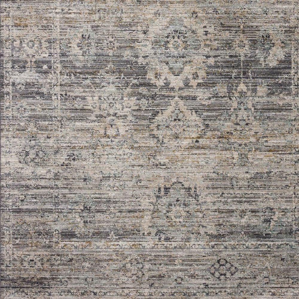 Loloi Katherine 7&#39;10&quot; Round Graphite and Jade Area Rug, , large