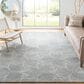 Safavieh Micro-Loop Geometric 8" x 10" Grey and Ivory Area Rug, , large