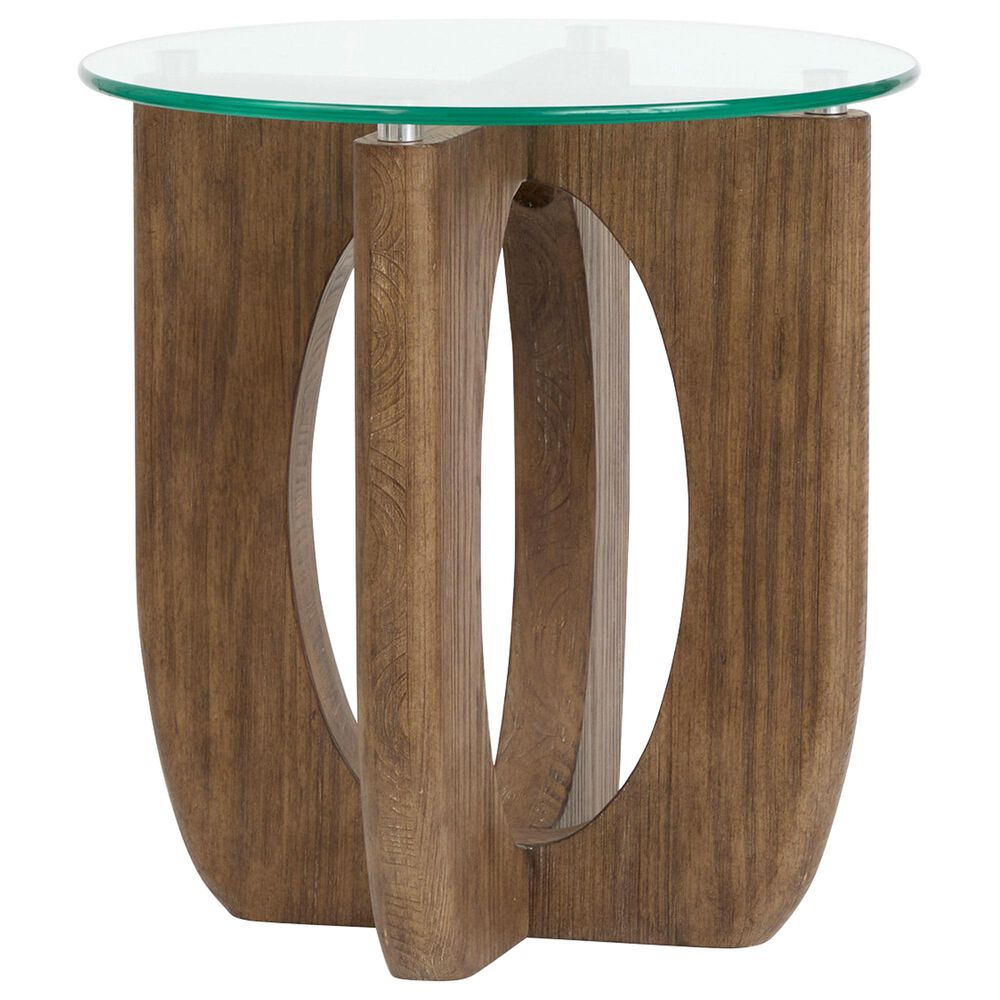 Nicolette Home Lainey End Table in Almond and Clear, , large