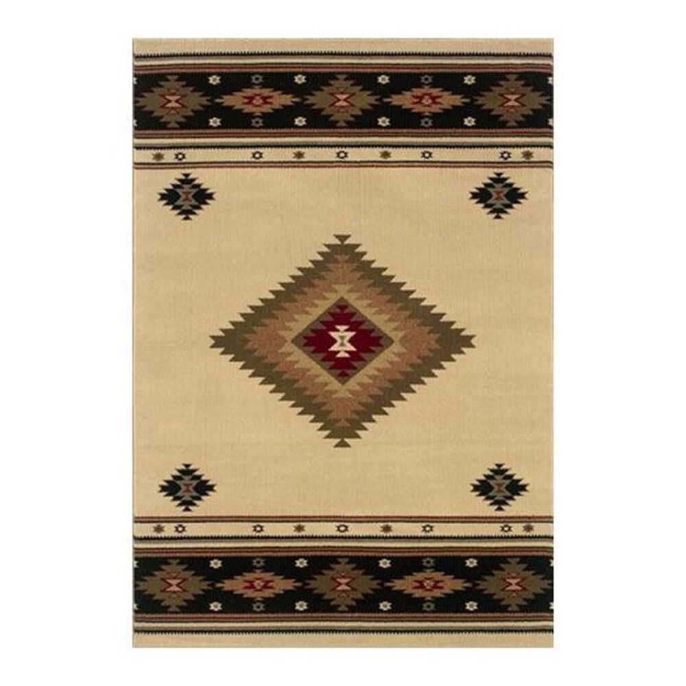 Oriental Weavers Hudson 87I 5"3" x 7"6" Cream Area Rug, , large