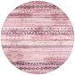 Dalyn Rug Company Sedona 8" Round Blush Indoor/Outdoor Area Performance Rug, , large