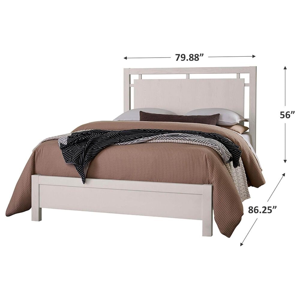 Viceray Collections Lodge and Loft King Floating Panel Bed in Soft White Oak, , large